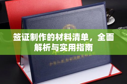 保税区签证制作的材料清单，全面解析与实用指南